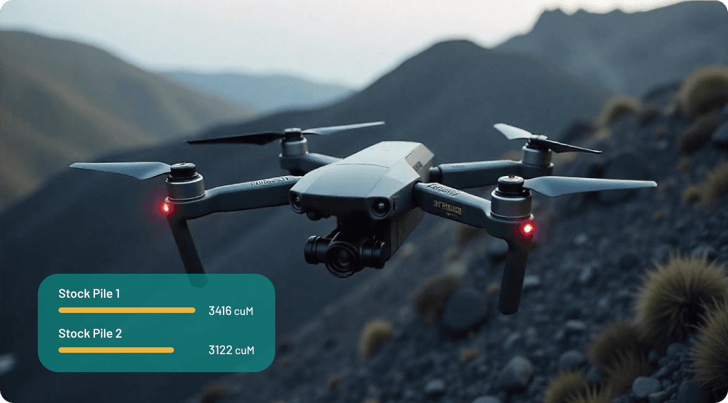 Drone-Assisted Coal Stock Measurement